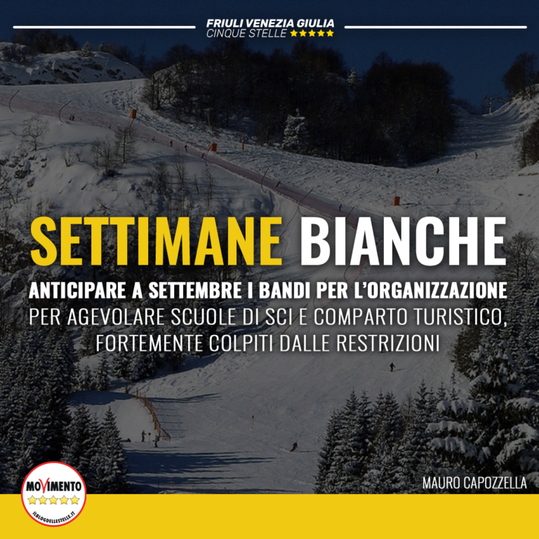 Anticipare bandi per settimane bianche