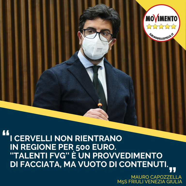 Cervelli non rientrano in FVG per 500 euro