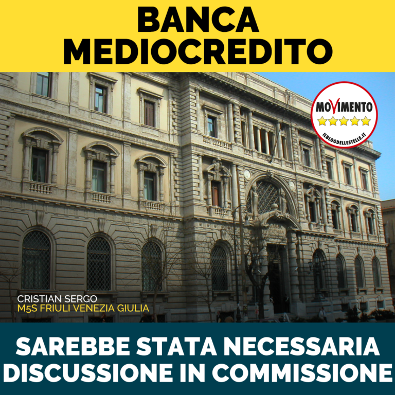 Banca Mediocredito, sarebbe stata necessaria discussione in Commissione