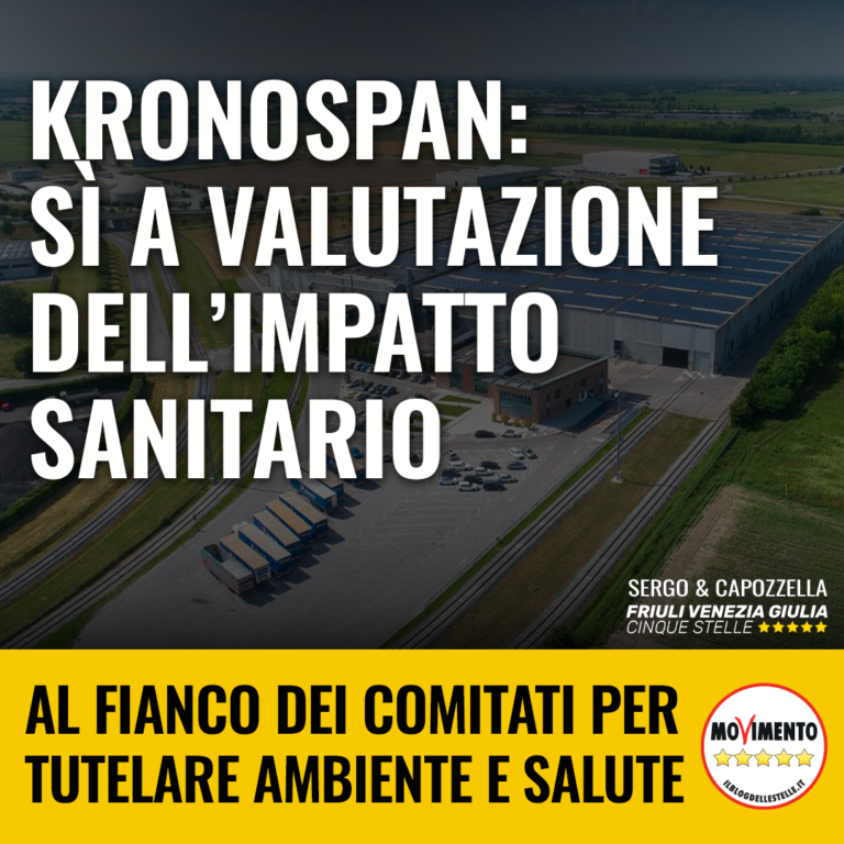 Kronospan, sì a Valutazione impatto sanitario