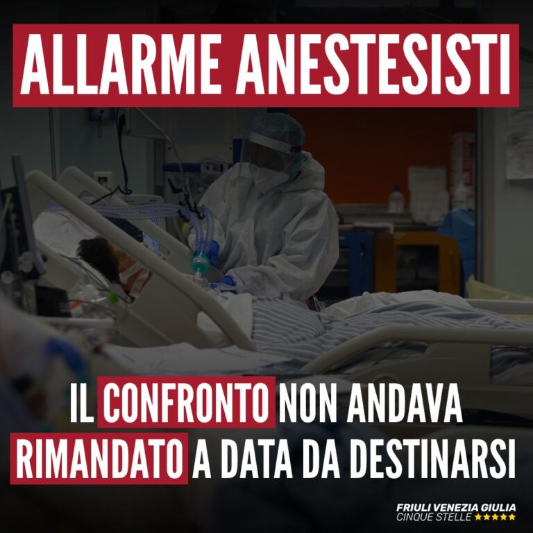 Su allarme anestesisti non si doveva rimandare il confronto