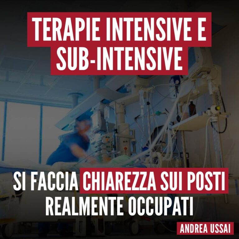 Chiarezza su terapie intensive e sub-intensive