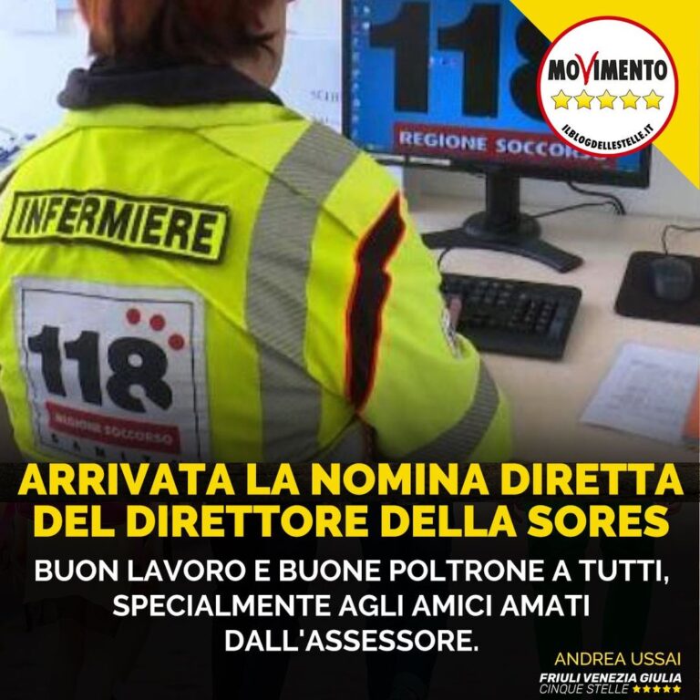 Arrivata la nomina diretta del direttore della SORES