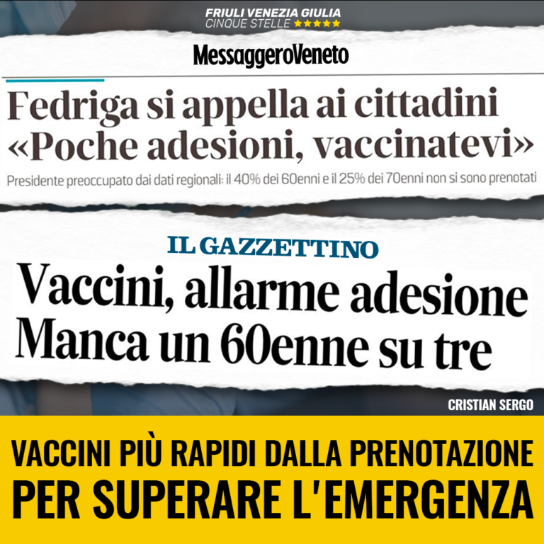 Vaccinazioni in tempi rapidi per superare l’emergenza