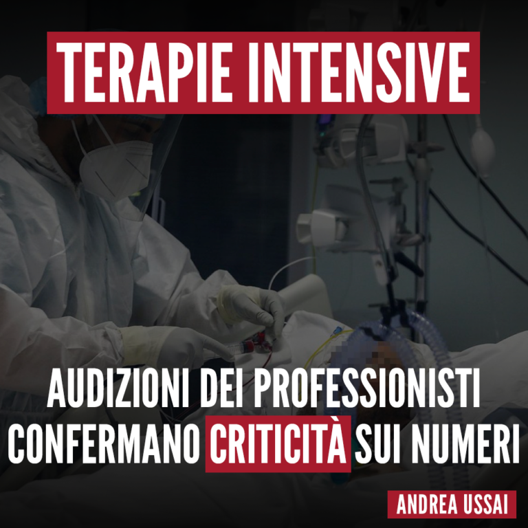 Audizioni confermano criticità su numeri terapia intensiva