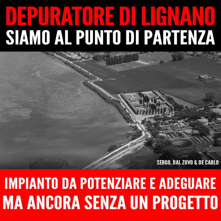 Su depuratore di Lignano c’è stata una falsa partenza