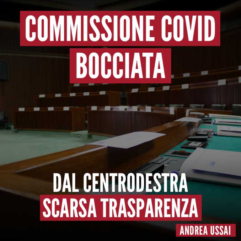 Bocciatura Commissione speciale atto di scarsa trasparenza