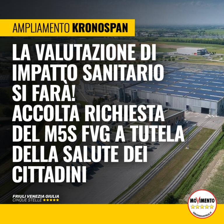 La Valutazione Impatto Sanitaria per ampliamento Kronospan si farà