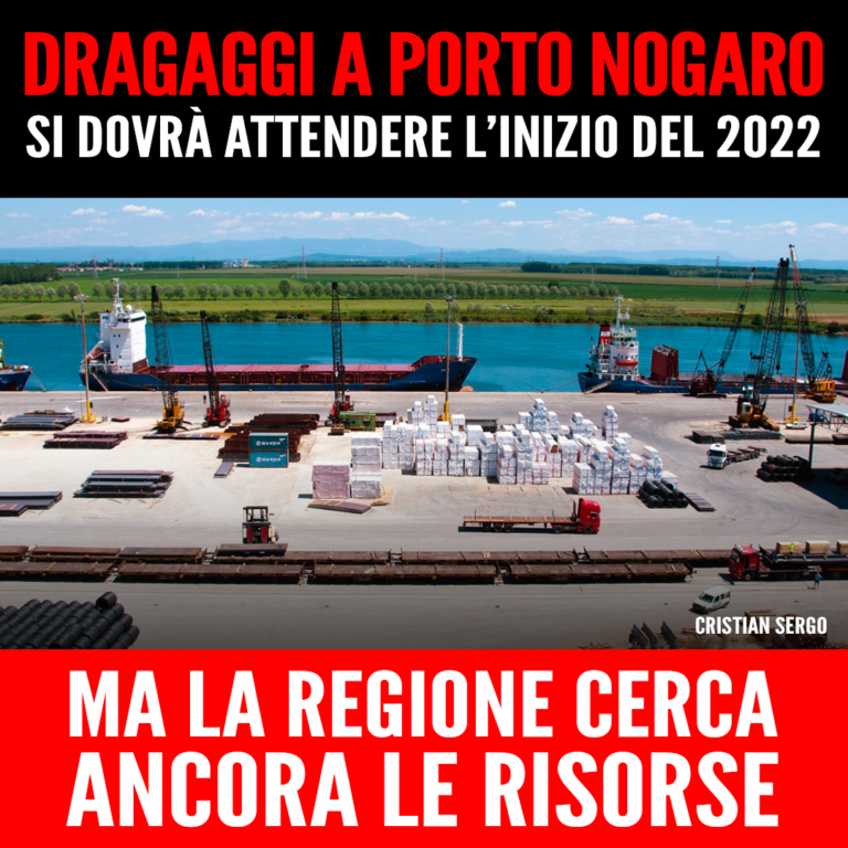 Dragaggi per accesso a Porto Nogaro devono attendere