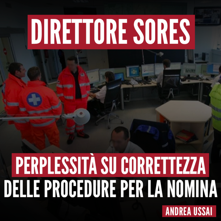 Perplessità anche procedurali su nomina direttore SORES