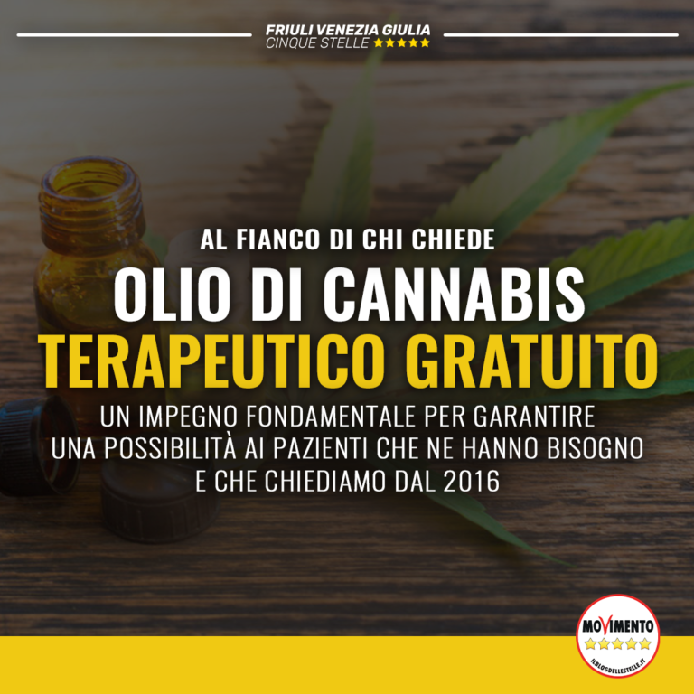 Al fianco di chi chiede gratuità olio di cannabis terapeutico