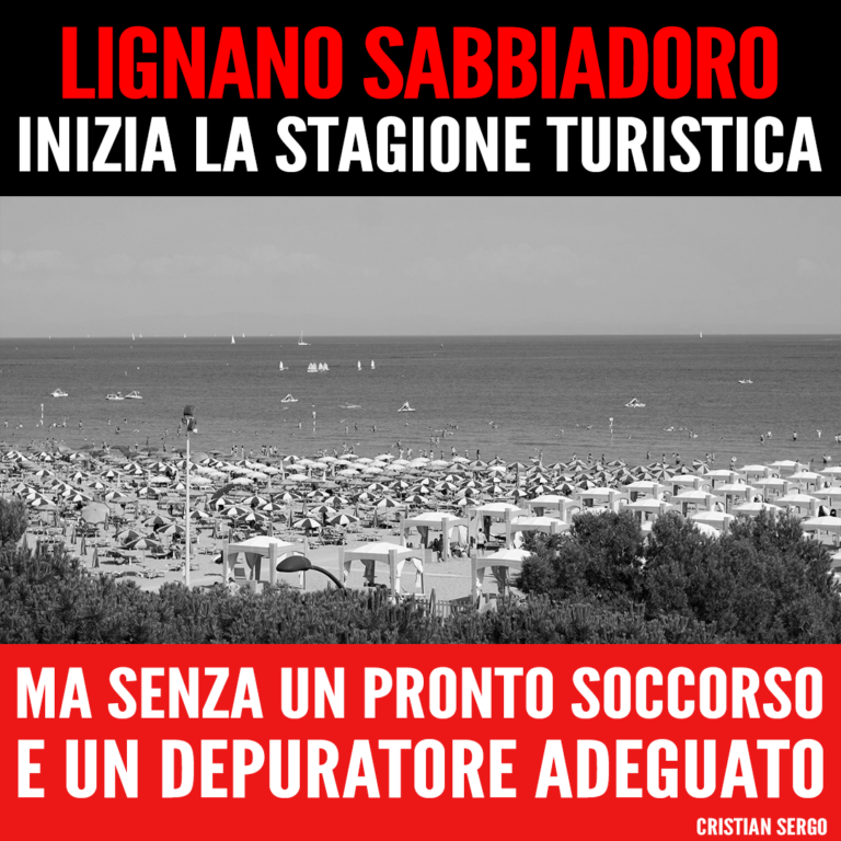 Lignano Sabbiadoro senza pronto soccorso né depuratore adeguato