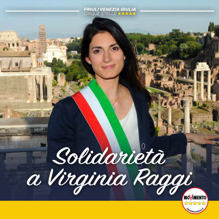 Solidarietà M5S FVG a Virginia Raggi dopo volgare attacco di Vittorio Sgarbi