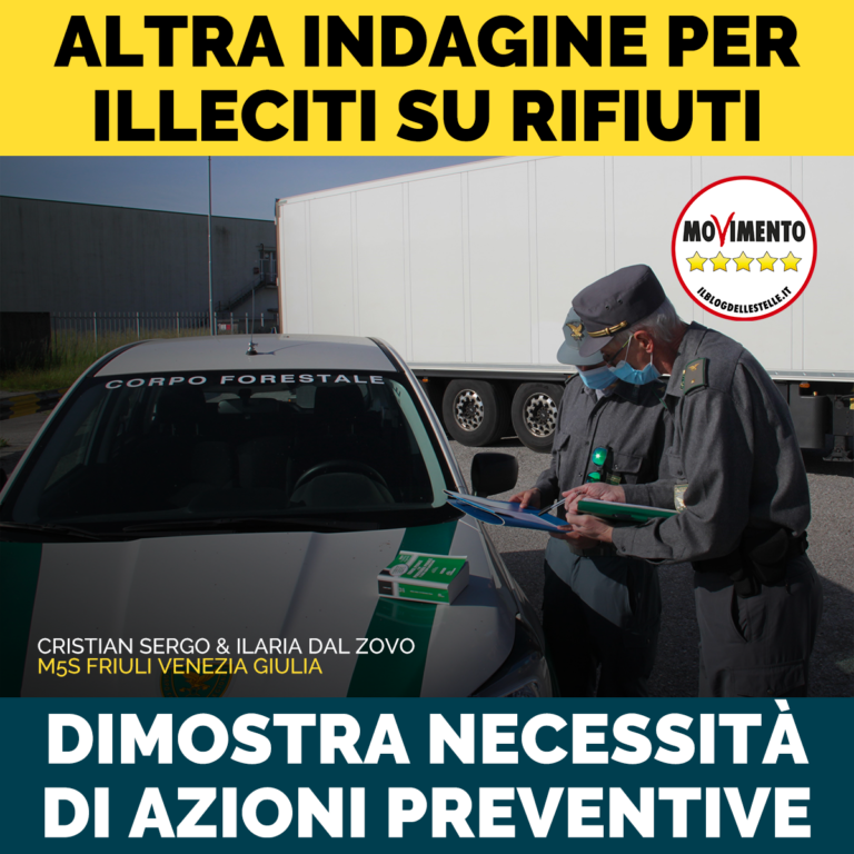 Altra indagine per illeciti su rifiuti, serve azione preventiva