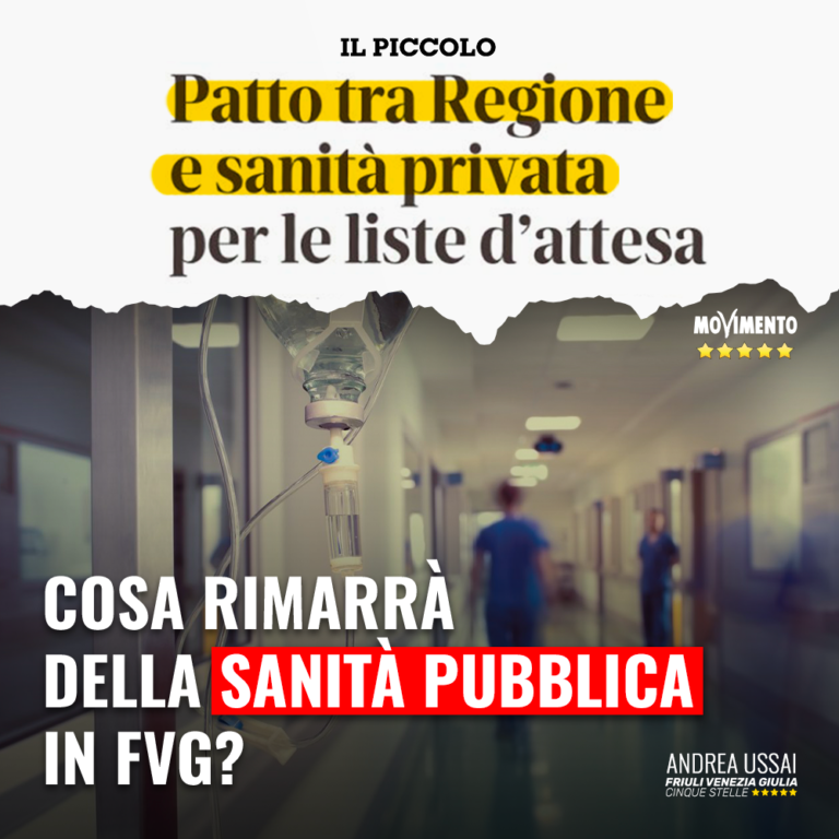 Centrodestra continua a smantellare sanità pubblica a favore del privato