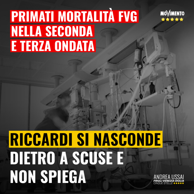 Riccardi continua a non spiegare alta mortalità seconda e terza ondata