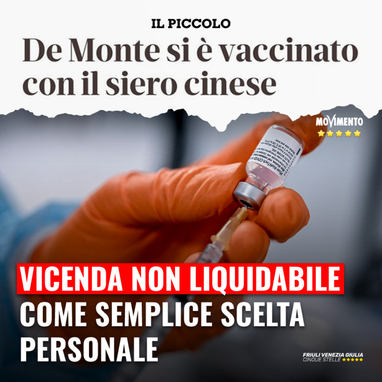 Vicenda De Monte non può essere solo personale