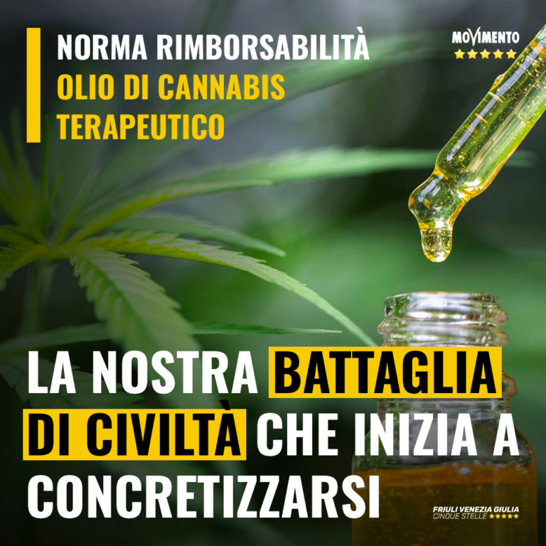 Finalmente una norma per rimborsabilità olio di cannabis terapeutico