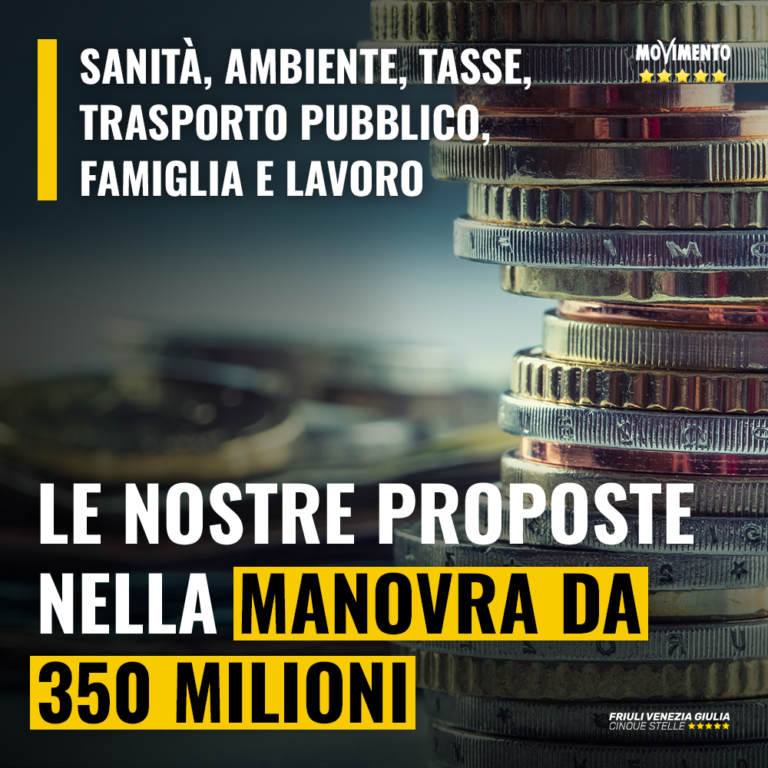 Le proposte del M5S per l’assestamento di bilancio