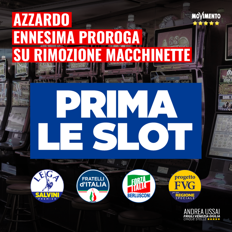 Maggioranza dal ‘Prima gli italiani’ al ‘Prima le slot machine’