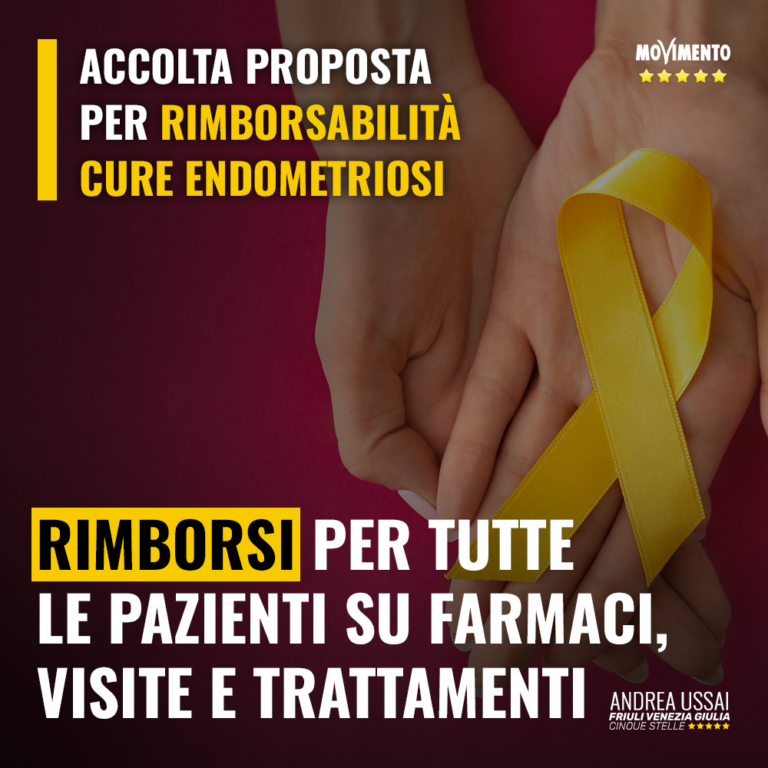 Sì all’ordine del giorno M5S per rimborsabilità cure endometriosi