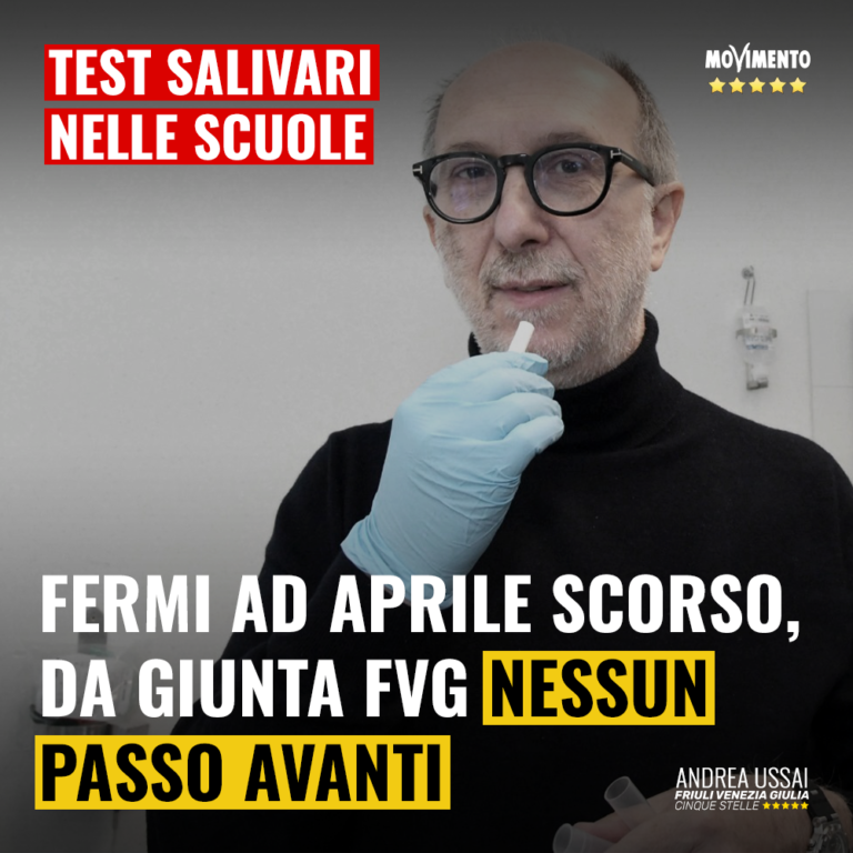 Test salivari, da aprile nessun passo in avanti