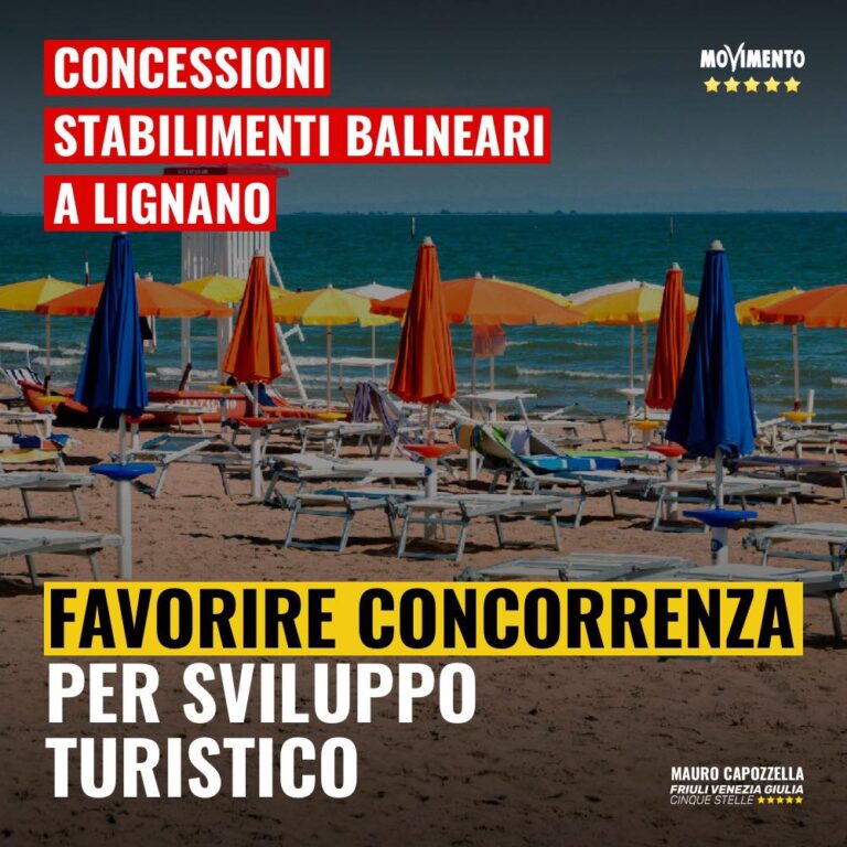 Favorire concorrenza per sviluppo turistico Lignano