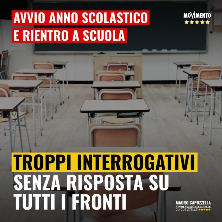 Ancora troppe incertezze per il rientro a scuola