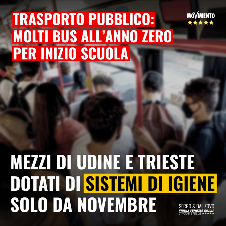 Trasporto pubblico, molti bus all’anno zero per inizio scuola