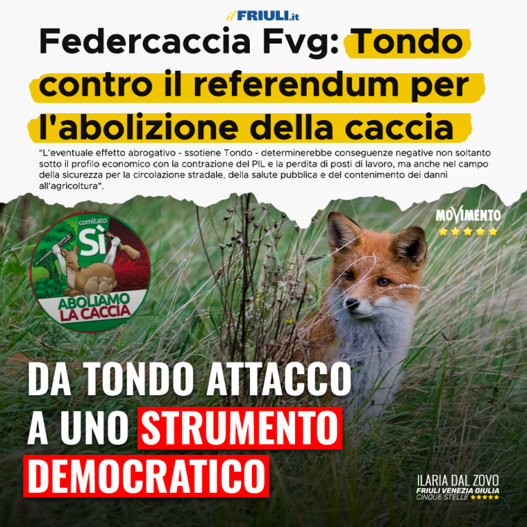 Caccia, da Tondo attacco a strumento democratico