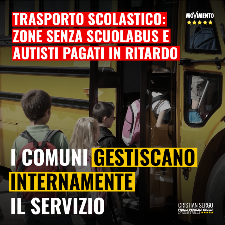 Trasporto scolastico, valutare internalizzazione servizio