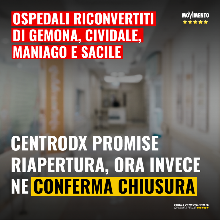 Riccardi certifica chiusura ospedali riconvertiti