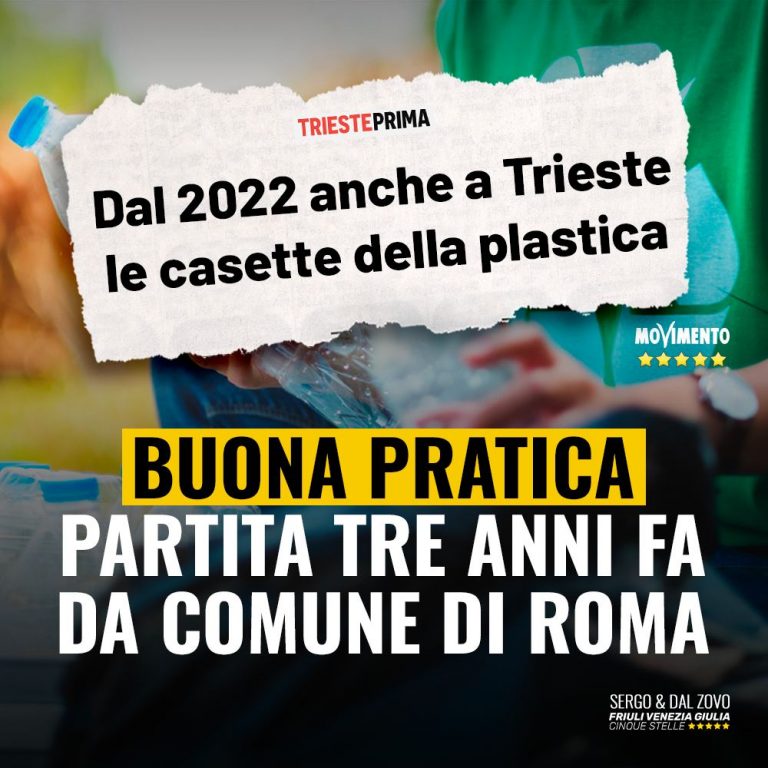 Casette per la plastica buona pratica partita da Roma