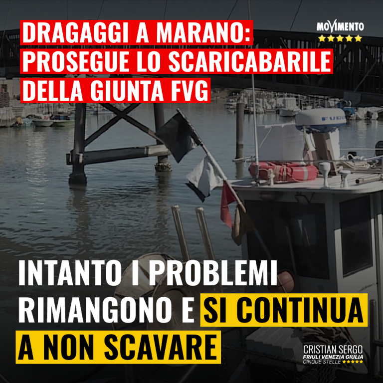 Dragaggi a Marano, continua lo scaricabarile