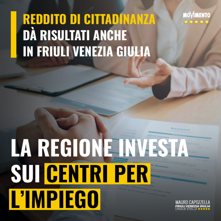 Reddito di Cittadinanza dà risultati, Regione investa su CPI