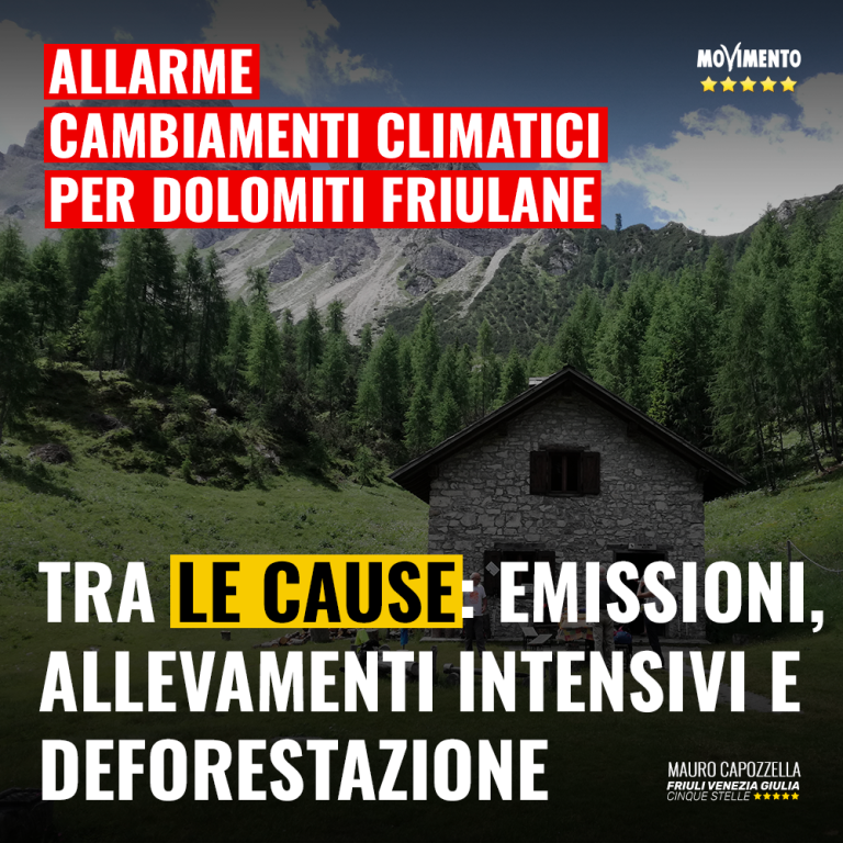 Allarme cambiamenti climatici per Dolomiti Friulane