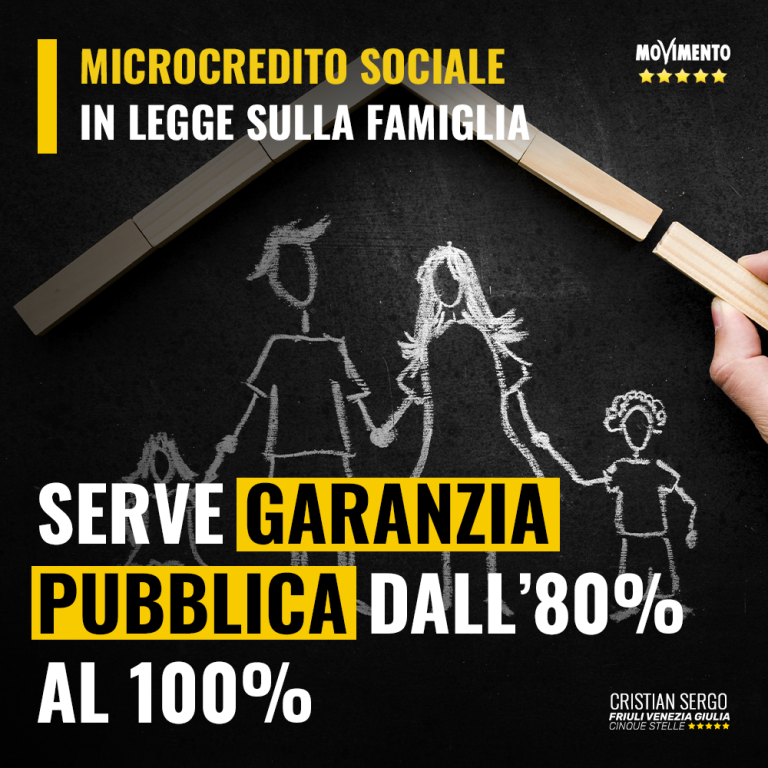 Microcredito sociale più efficace con garanzia al 100%