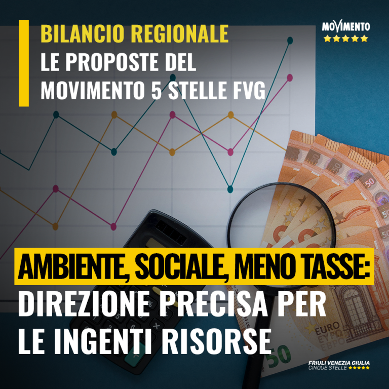 Bilancio regionale: le proposte del M5S