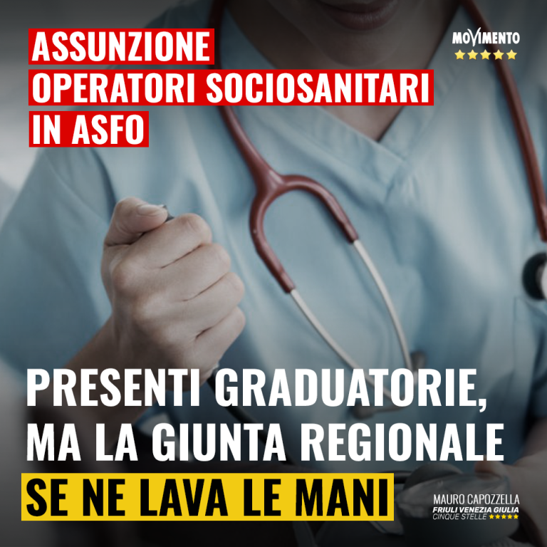 Assunzioni in ASFO, la Giunta se ne lava le mani