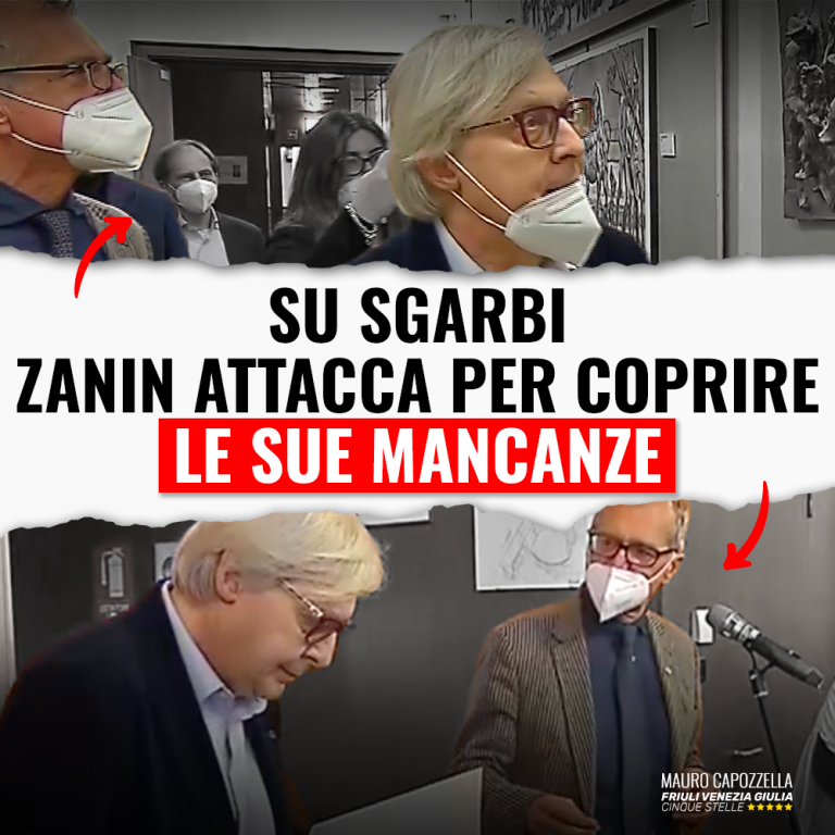 Su Sgarbi attacco di Zanin per coprire sue mancanze