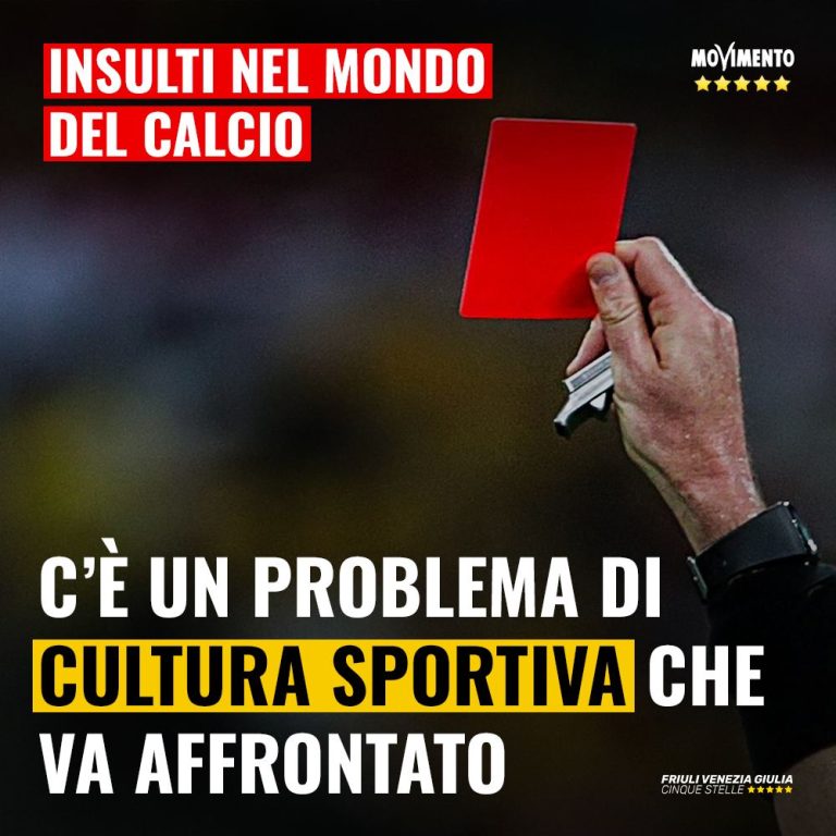 Insulti nel mondo del calcio, c’è problema di cultura sportiva