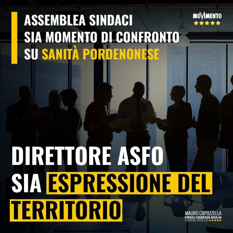 Assemblea sindaci sia momento di reale confronto su sanità pordenonese