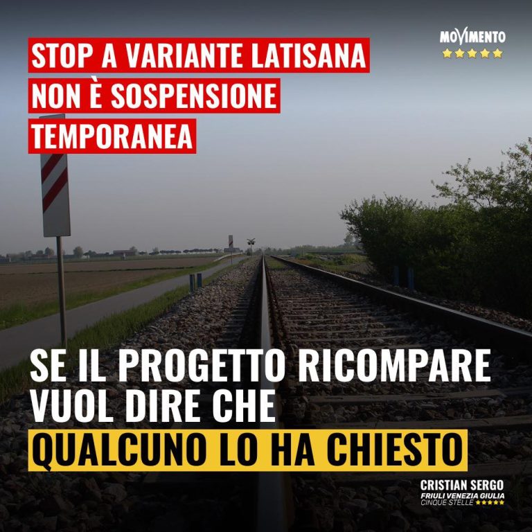 Stop a variante Latisana non è sospensione temporanea