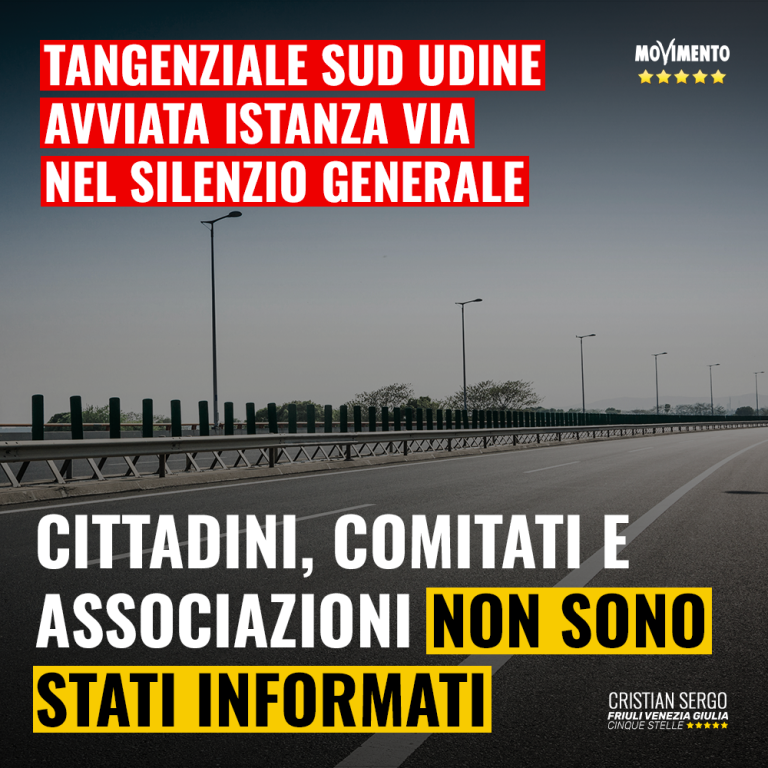 Tangenziale Sud Udine, avviata istanza VIA nel silenzio generale