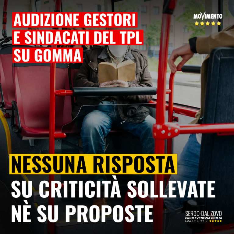 Tpl gomma, audizione gestori e sindacati senza risposte