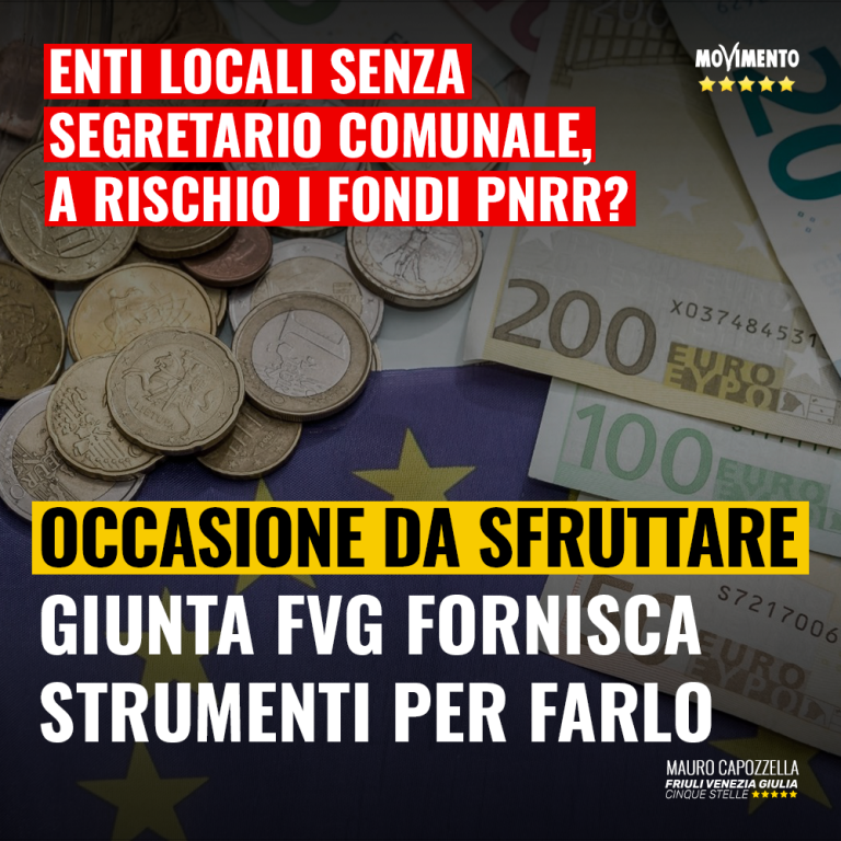 Segretari comunali, a rischio fondi PNRR?