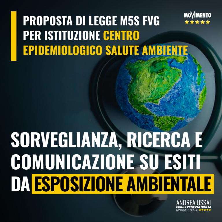 Presentata la proposta di legge per l’istituzione del Centro epidemiologico salute ambiente