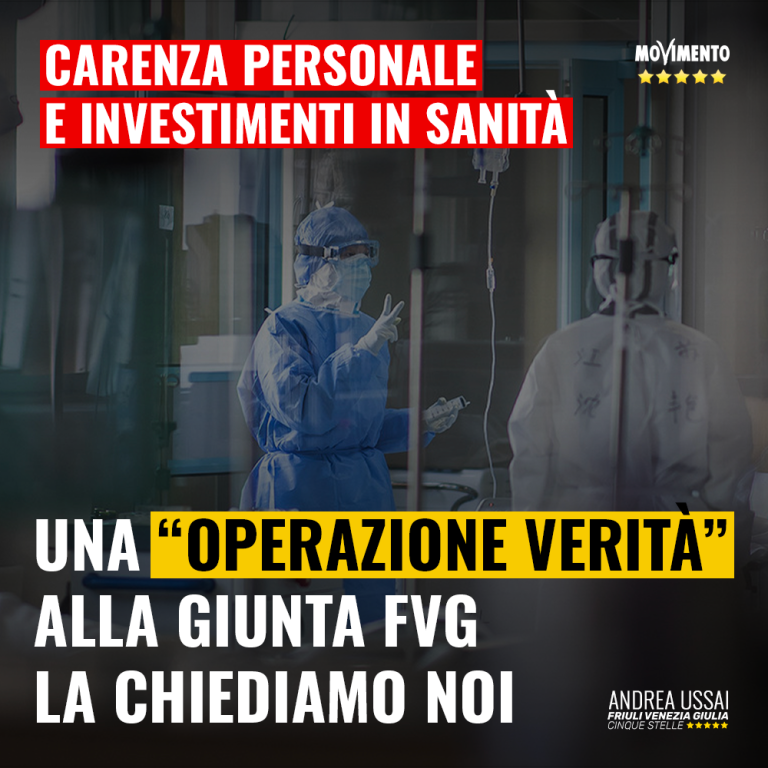 Sanità, su carenza personale chiediamo noi un’operazione verità