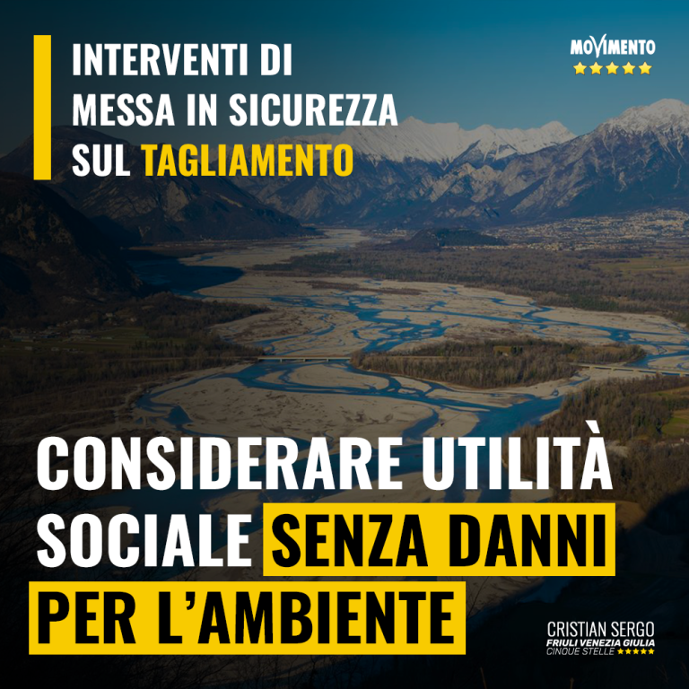 Tagliamento, interventi non rechino danno all’ambiente