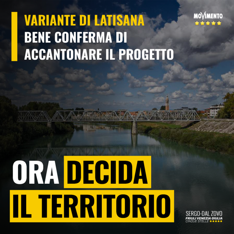 Variante Latisana, bene conferma accantonamento, ora decida territorio